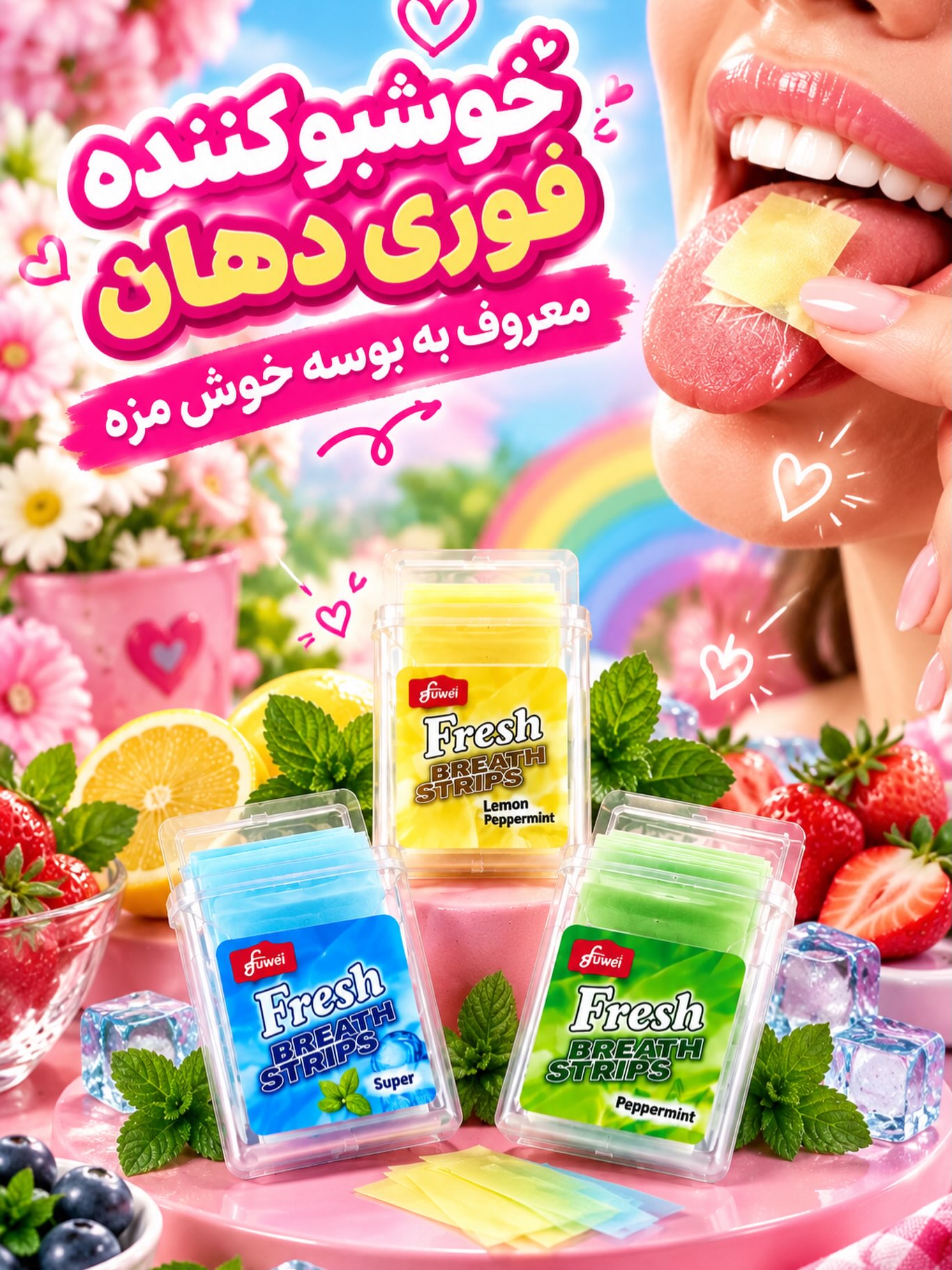 خوشبو کننده فوری دهان فوووی (Fuwei) – نوار خوشبو کننده